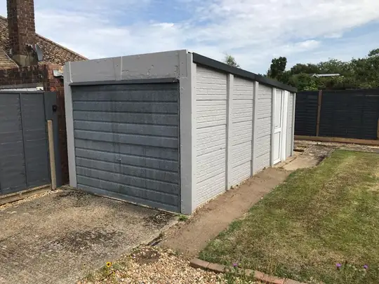 Garage before removal