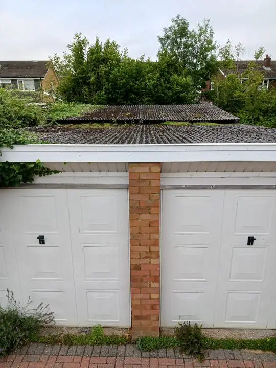 Garage before removal