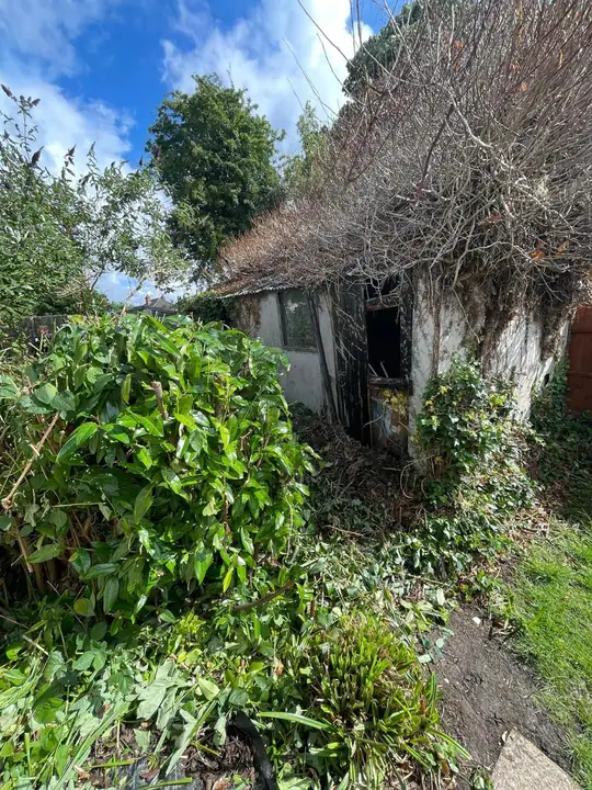 Garage before removal