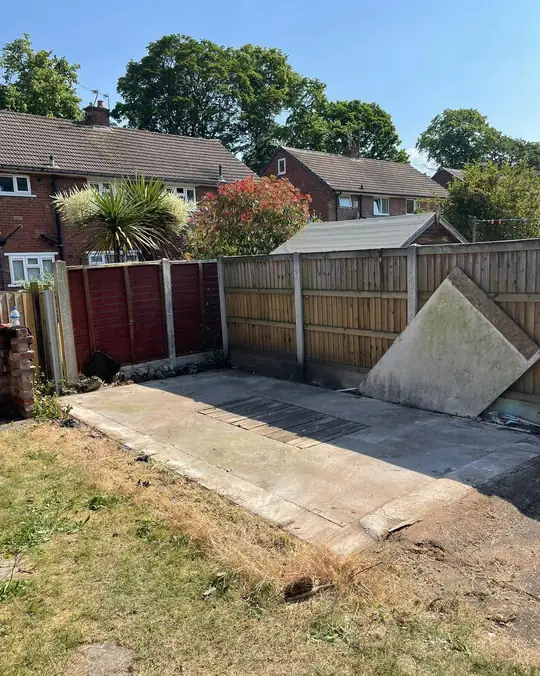 Site cleared after removal