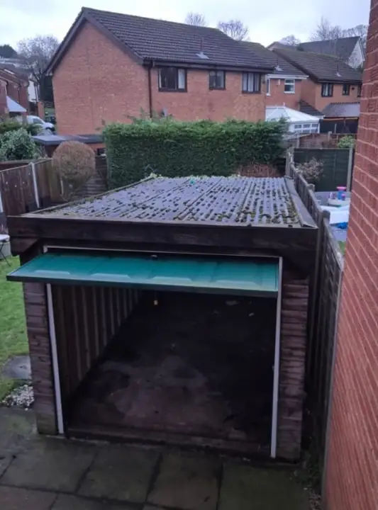 Garage before removal