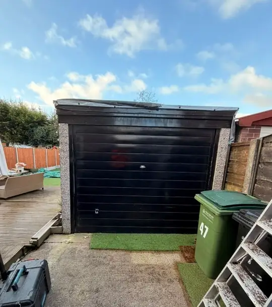 Garage before removal