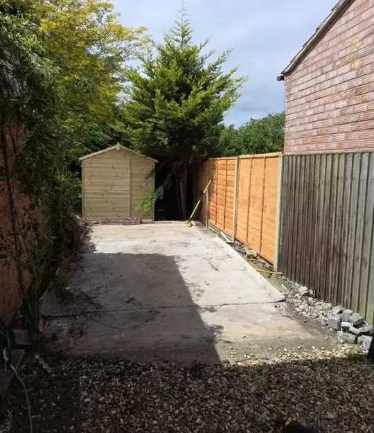 Site cleared after removal