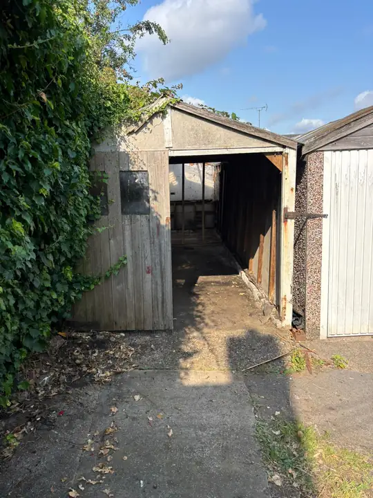 Garage before removal