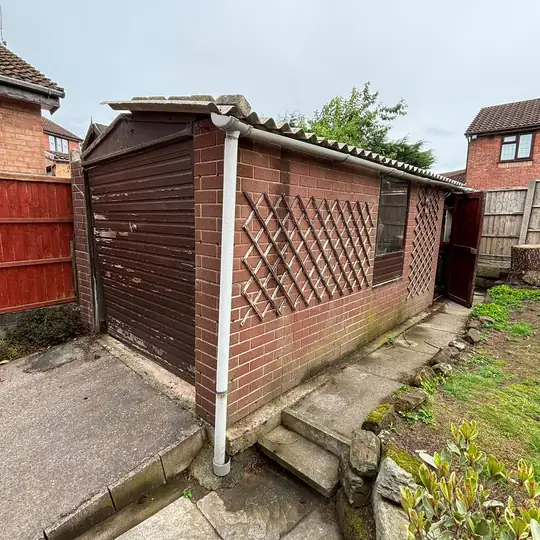 Garage before removal