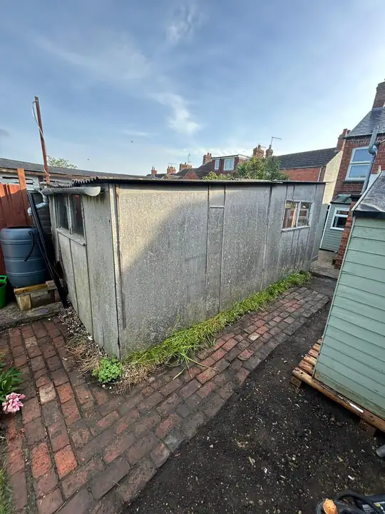 Garage before removal