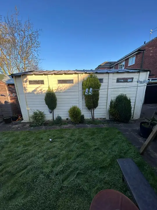 Garage before removal